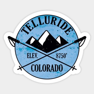 Telluride Colorado Skiing Ski Snowboarding Sticker